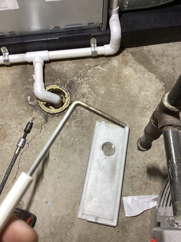 # HVAC Service Report - No Heat Call

Responded to intermittent heating issue on a 3-year-old forced air furnace system. Upon arrival, performed comprehensive diagnostic evaluation of the unit to identify the source of the intermittent operation failure.

## Diagnostic Findings

Conducted thorough inspection of the furnace and discovered the pressure switch assembly was experiencing intermittent failure due to condensate drainage issues. The condensate drain system showed signs of potential blockage that could trigger pressure switch safety lockouts, preventing the furnace from initiating heating cycles.

## Work Performed

Removed and inspected the pressure switch mounting bracket and hardware. Cleaned the pressure switch ports and tubing connections to ensure proper sensing of draft pressure. Verified condensate drain line routing and confirmed proper pitch for gravity drainage. Inspected PVC condensate piping for any obstructions or improper installation that could lead to water bac