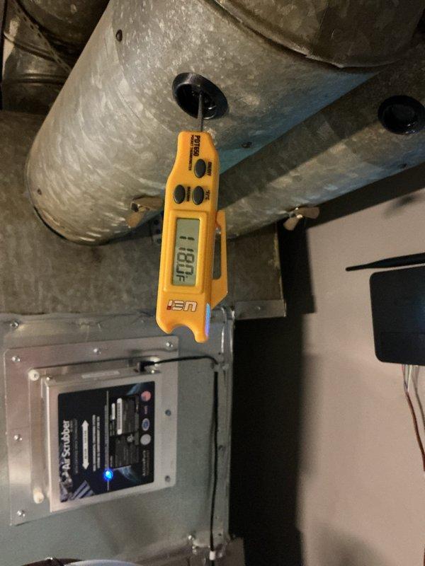 Responded to service call regarding reported furnace rust and potential gas leak on 3-year-old Lennox unit that another contractor identified as improperly installed with CO leakage concerns. Performed comprehensive diagnostic inspection and combustion analysis using digital testing equipment to measure carbon monoxide levels and assess system safety. Conducted thorough visual inspection of heat exchanger, venting system, and gas connections while documenting conditions with detailed photography of equipment, control panels, warning labels, and associated HVAC components for warranty and safety verification purposes.