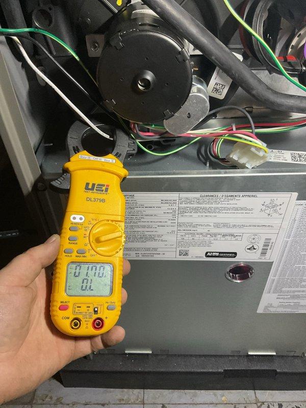 Completed annual heating maintenance and tune-up on furnace system per membership agreement. Performed comprehensive inspection of all major components including blower motor assembly, gas valve, pressure switches, control board, and electrical connections. Verified proper system operation using digital multimeter to test electrical components and confirm all readings were within manufacturer specifications.