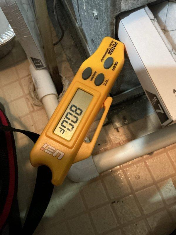 Completed annual HVAC maintenance inspection on air handling system. Verified system operation, documented supply air temperature reading of 37.3°F, and inspected condenser coil condition with no issues found.