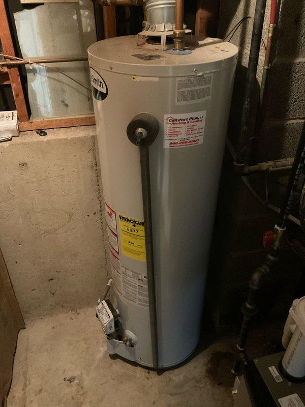 Provided estimate for replacement of existing tankless water heater system. Current conventional tank-type water heater is operational but customer requesting upgrade to tankless technology for improved energy efficiency and space savings. Assessed existing utility room configuration, venting requirements, gas line capacity, and electrical specifications necessary for tankless installation.