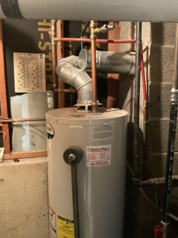 Provided estimate for replacement of existing tankless water heater system. Current conventional tank-type water heater is operational but customer requesting upgrade to tankless technology for improved energy efficiency and space savings. Assessed existing utility room configuration, venting requirements, gas line capacity, and electrical specifications necessary for tankless installation.
