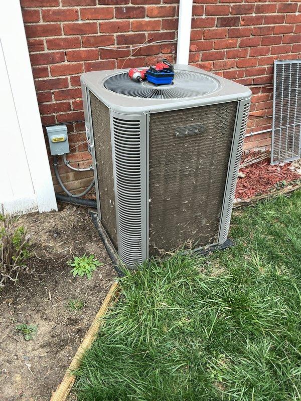 Completed routine Air Care Cooling maintenance on residential outdoor condensing unit. Performed standard ACM protocol including system inspection, cleaning, and operational testing. Unit operating within normal parameters upon completion.