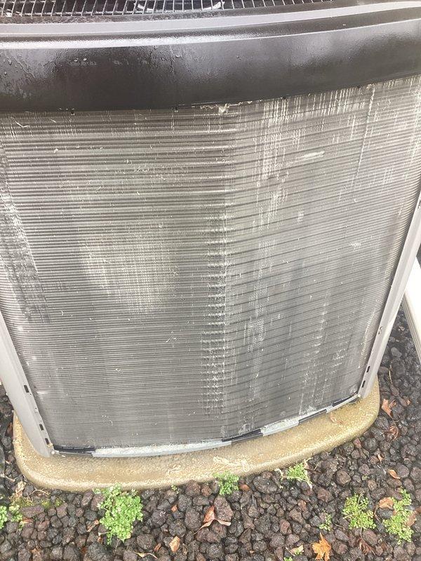 Completed annual Air Care Cooling maintenance on Trane condensing unit. Performed comprehensive system inspection, verified proper airflow through condenser coils and louvers, checked refrigerant lines and electrical connections, and confirmed unit operational status. Exterior components showed normal weathering with no significant concerns noted.