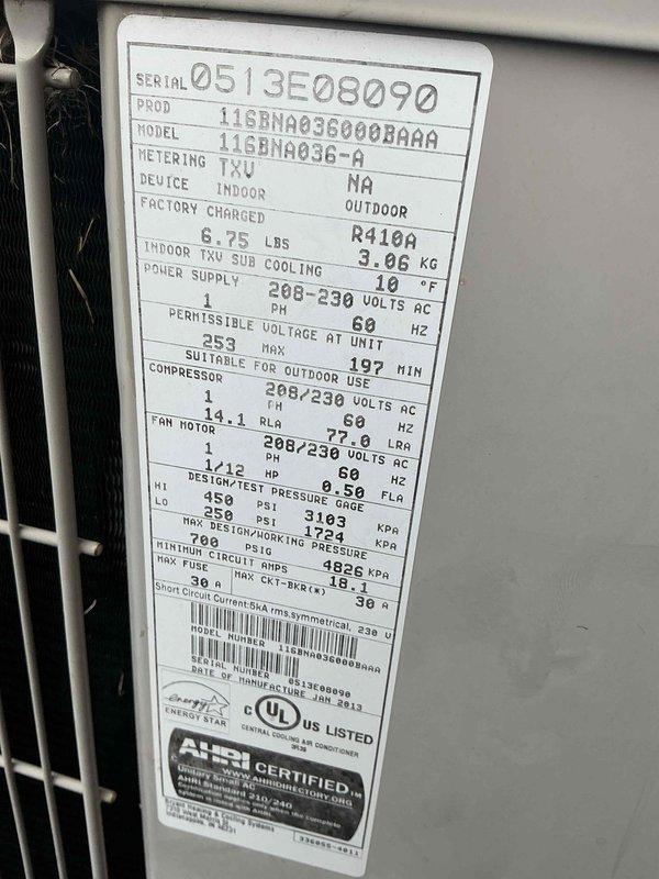 Completed annual comprehensive maintenance on residential HVAC system featuring a 3-ton Goodman air handler unit with R410A refrigerant. Performed thorough inspection of all system components including ductwork connections, PVC condensate drainage lines, electrical connections, and manufacturer specifications verification. All equipment operating within normal parameters with no filter replacement required at this time.