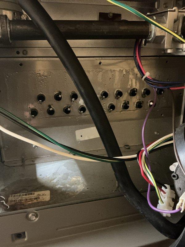 Replaced defective collector box assembly on Lennox HVAC unit under warranty coverage. Removed old collector box housing showing signs of wear and corrosion, installed new replacement unit (part #17F56), and verified proper fit and connections with existing ductwork and wiring harnesses.