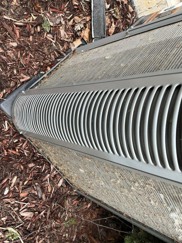 Completed routine Air Care Cooling maintenance on outdoor HVAC unit. Performed standard ACM inspection of condenser coil, verified proper drainage through condensate line, and confirmed all system components operational. Unit exterior and surrounding area documented with no issues requiring immediate attention.