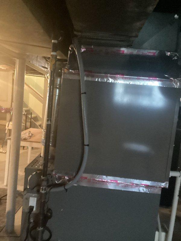 Performed comprehensive annual heating and cooling maintenance inspection on residential air handler unit for city certification compliance. Conducted thorough system evaluation including inspection of ductwork connections, refrigerant lines, electrical components, and all mechanical connections. Unit found to be in proper working condition with all components functioning within manufacturer specifications and meeting municipal code requirements.