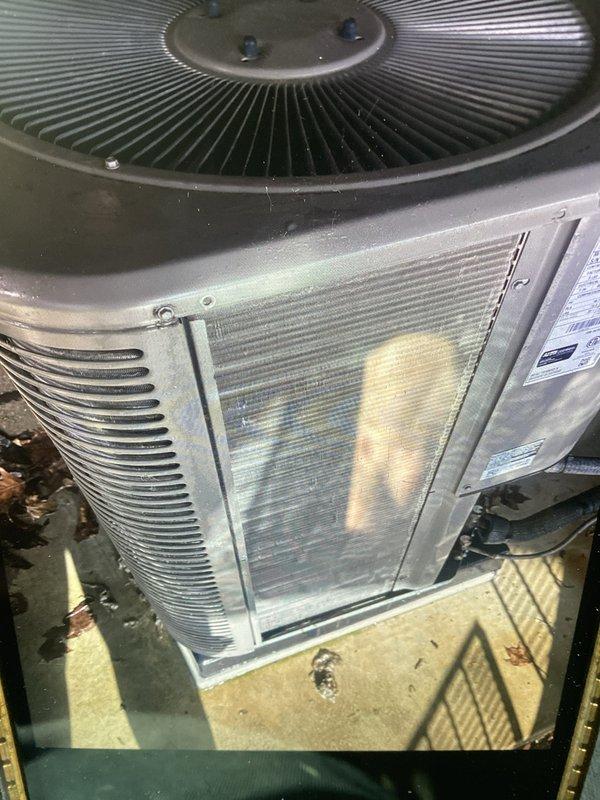 Completed comprehensive AHC maintenance on residential HVAC system, including inspection of outdoor condenser unit and evaporator coil assembly. Replaced air filters/pads as part of recurring Air Care Heating and Cooling service, noted minor corrosion on coil housing and debris accumulation on condenser fins requiring monitoring during future visits.