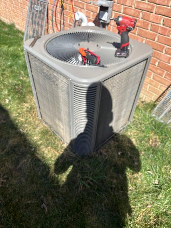 Completed scheduled Air Care Cooling maintenance on outdoor condenser unit. Performed comprehensive system inspection, tested electrical components with multimeter, and verified proper operation of condenser fan and compressor. Unit cleaned and serviced according to ACM4/310-2 protocol, with all components functioning within normal parameters.