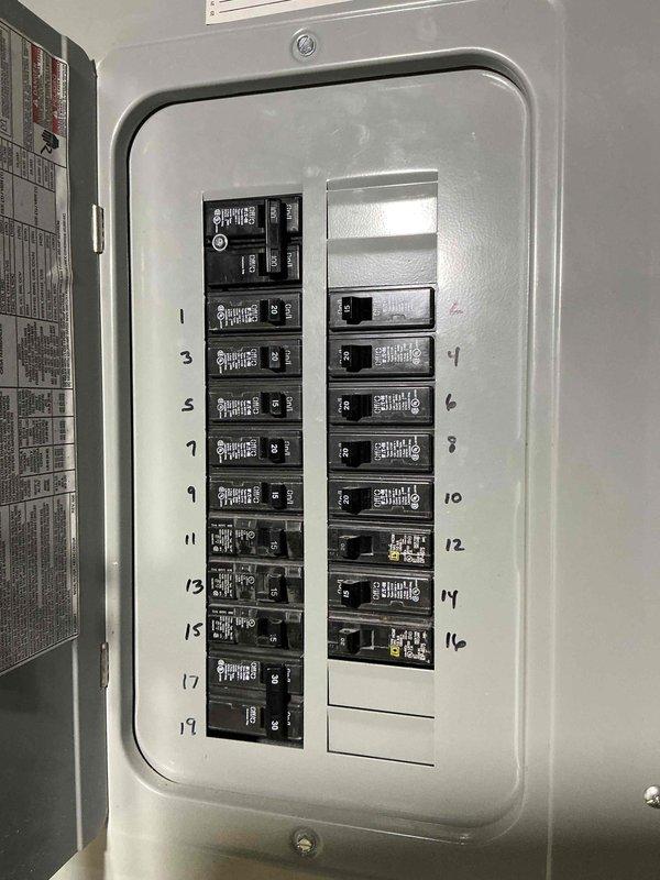 Conducted on-site evaluation of existing 5-year-old residential air conditioning system for replacement quote. Assessed current HVAC equipment, ductwork configuration, and electrical panel capacity to determine specifications for new system installation. Documented mechanical room layout including flexible and rigid ductwork, plenum components, air handler location, and available breaker panel capacity for equipment compatibility and installation planning.