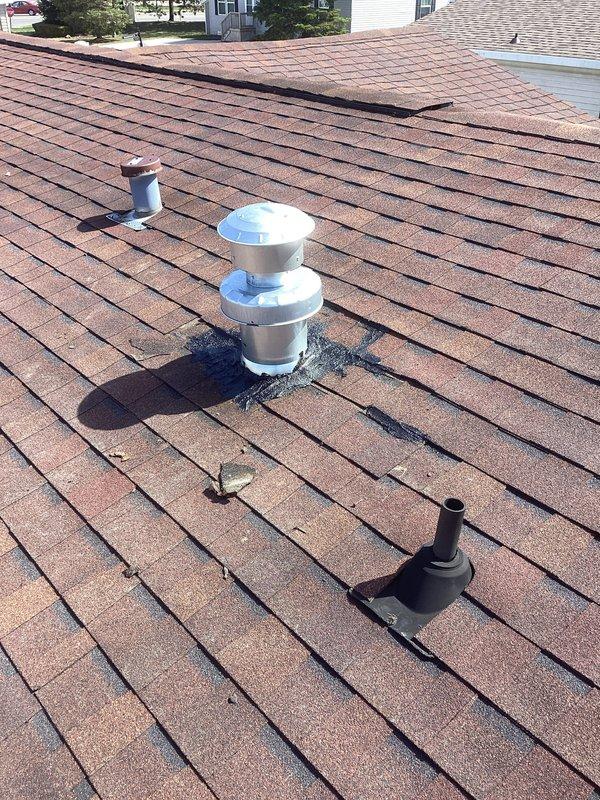 Completed full HVAC system installation including a 70,000 BTU gas furnace and 2.5-ton air conditioning unit positioned at rear of property. Installation included new dedicated electrical circuit for equipment, mechanical and electrical permit procurement, proper roof penetrations for exhaust venting with weatherproof flashing and sealing, and all required ductwork connections. System was tested, commissioned, and left in full operational status per manufacturer specifications and local code requirements.