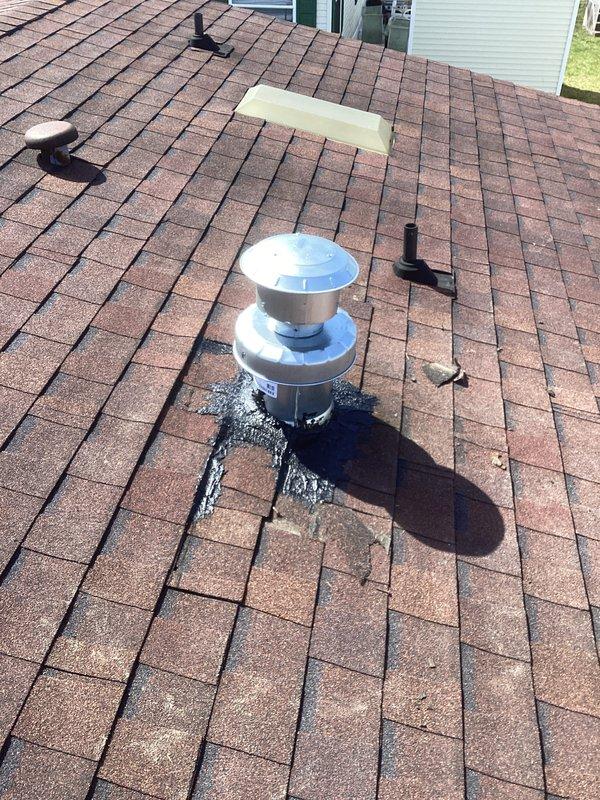 Completed full HVAC system installation including a 70,000 BTU gas furnace and 2.5-ton air conditioning unit positioned at rear of property. Installation included new dedicated electrical circuit for equipment, mechanical and electrical permit procurement, proper roof penetrations for exhaust venting with weatherproof flashing and sealing, and all required ductwork connections. System was tested, commissioned, and left in full operational status per manufacturer specifications and local code requirements.