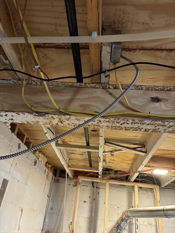 Relocated existing gas line to accommodate installation of new tankless water heater in basement utility area. Rerouted gas piping through exposed ceiling joists, utilizing flexible gas line (CSST) to provide proper clearance and positioning for tankless unit mounting location. Ensured all gas line connections meet code requirements and verified system integrity upon completion.