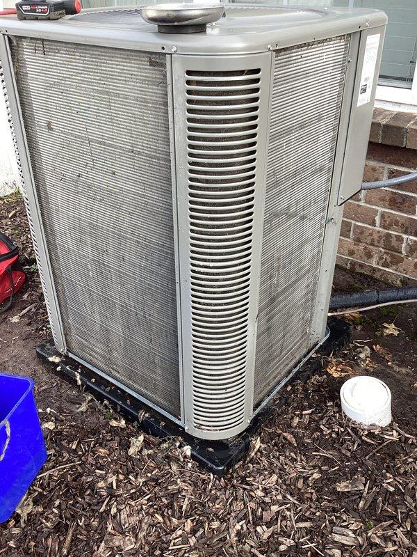 Performed comprehensive AC tune-up on a 2024 Lennox Essential central air conditioning system. Completed full system inspection, cleaned condenser coils, checked refrigerant levels, tested electrical connections, verified thermostat operation, and replaced air filter. Unit operating within manufacturer specifications with no issues identified; system is ready for the cooling season.
