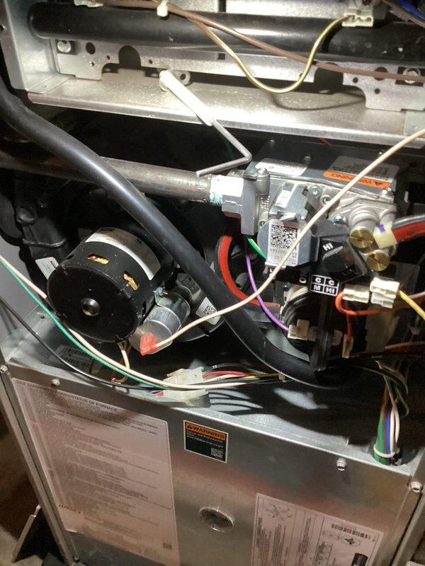 Completed spring maintenance tune-up on a 4-year-old Lennox residential air conditioning system. Performed comprehensive inspection of all major components including inducer motor, gas valve assembly, electrical connections, condensate drainage system, and PVC venting. All systems tested and found operating within normal parameters with no repairs required.