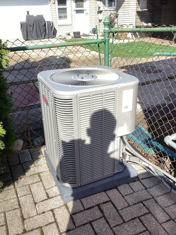 Completed annual preventative maintenance on residential outdoor air conditioning condenser unit. Performed comprehensive system inspection, verified proper operation of all components, and documented equipment condition with photographic records. Unit found to be operating within normal parameters with no immediate service needs identified.