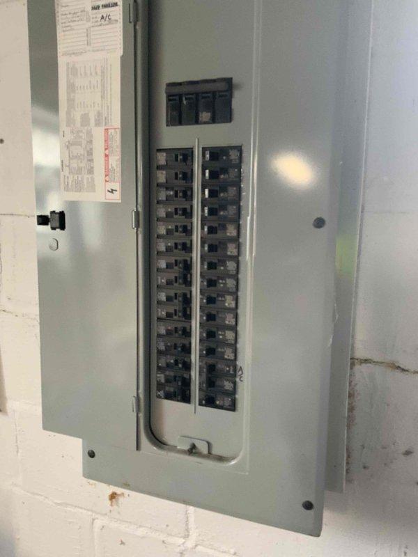 Conducted estimate for replacement of 22-year-old furnace located in basement. Customer requested quote for high-efficiency two-stage furnace with humidifier, as current unit is still operational but nearing end of service life. Documented existing equipment configuration, electrical panel setup, and exterior HVAC components for comprehensive replacement proposal.