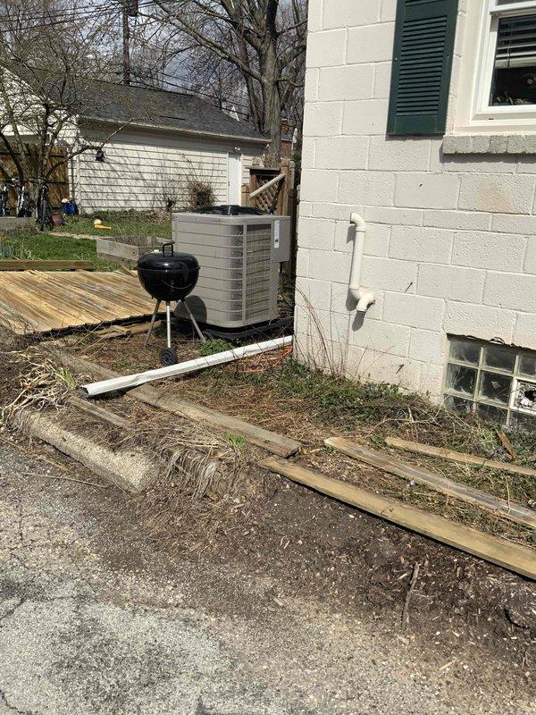 Conducted estimate for replacement of 22-year-old furnace located in basement. Customer requested quote for high-efficiency two-stage furnace with humidifier, as current unit is still operational but nearing end of service life. Documented existing equipment configuration, electrical panel setup, and exterior HVAC components for comprehensive replacement proposal.