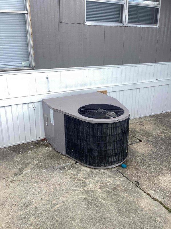 Completed annual maintenance on outdoor cylindrical HVAC condenser unit. Performed comprehensive inspection of unit components, cleaned exterior surfaces and mesh grille, verified proper operation of all mechanical systems, and documented equipment condition with photographic records per maintenance protocol.