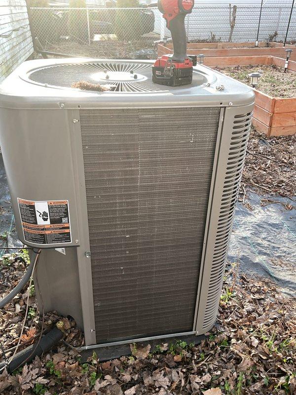 Completed comprehensive AC tune-up and preventive maintenance on a 1-year-old Lennox residential air conditioning system. Performed full system inspection of outdoor condenser unit, verified proper operation of all components, cleaned condenser coils and fan assembly, checked refrigerant levels and electrical connections, and confirmed system is functioning within manufacturer specifications. Unit operating properly with no deficiencies noted at time of service.