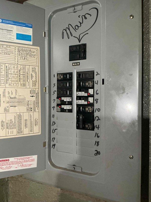 Completed on-site HVAC estimate for replacement of 16-year-old air conditioning system. Evaluated existing furnace and AC installation in basement, documented electrical panel configuration and circuit breaker setup, assessed ductwork condition and connections, and photographed current equipment layout to provide comprehensive replacement quote for immediate system upgrade.