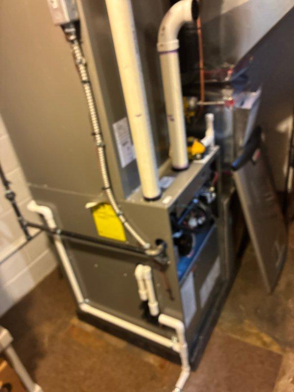 Completed scheduled AHC maintenance visit including replacement of furnace filter and humidifier pad on residential HVAC system. Performed comprehensive Air Care Heating inspection of furnace unit and Air Care Cooling inspection of cooling system components. All equipment operating within normal parameters, ductwork and venting connections secure, and system ready for continued service.