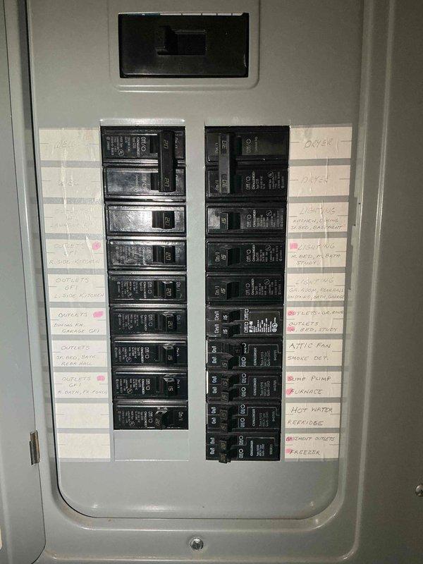 Conducted comprehensive site evaluation for HVAC system replacement estimate at residential property with existing Lennox Elite Series LP furnace located in basement. Assessed current electrical infrastructure including circuit breaker panel with dedicated HVAC circuits, evaluated existing furnace installation and venting configuration with PVC exhaust system, and documented equipment specifications for air conditioning addition to property currently without cooling system.
