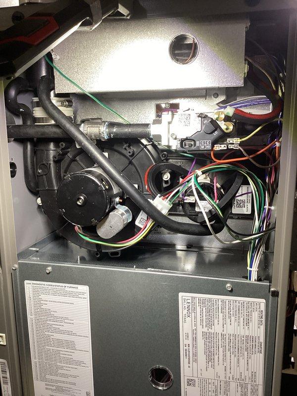 Completed scheduled AHC maintenance on furnace unit AHC4/710-2, which included replacing the air filter and humidifier pad as part of the recurring Air Care Heating and Cooling service agreement. Performed comprehensive system inspection, verifying proper operation of the blower motor assembly, gas valve connections, electrical wiring, and all internal components, with all systems functioning within normal parameters and no issues identified.