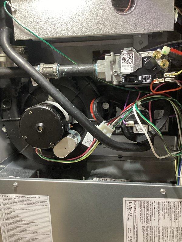 Completed scheduled AHC maintenance on furnace unit AHC4/710-2, which included replacing the air filter and humidifier pad as part of the recurring Air Care Heating and Cooling service agreement. Performed comprehensive system inspection, verifying proper operation of the blower motor assembly, gas valve connections, electrical wiring, and all internal components, with all systems functioning within normal parameters and no issues identified.