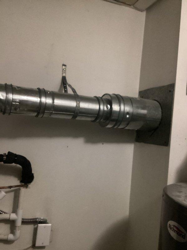 Completed full HVAC system installation in residential utility room, including 70,000 BTU gas furnace with left-side configuration and 2-ton air conditioning unit. Installed galvanized metal supply ductwork with proper mounting brackets and flexible duct connectors, ensuring secure attachment to furnace plenum. Connected all necessary refrigerant lines, condensate drainage, electrical wiring, and gas piping per code requirements. Integrated RCONNECT smart thermostat system for remote monitoring and control capabilities. All mechanical and electrical permits obtained prior to installation. System tested and verified for proper operation, airflow, and temperature control upon completion.