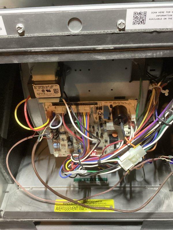 Responded to service call for furnace displaying code 12 (low flame sense) despite recent maintenance by another provider. Performed comprehensive tune-up and diagnostic inspection of gas furnace system. Inspected control board, flame sensor, burner assembly, and all electrical connections. Cleaned flame sensor rod to ensure proper microamp reading and verified burner ignition sequence with all three burners firing correctly. Checked blower motor operation, tested safety controls, and confirmed proper combustion. System operating normally with adequate heat output; cleared diagnostic code and monitored multiple heating cycles to verify reliable ignition and flame sensing. All components functioning within manufacturer specifications.