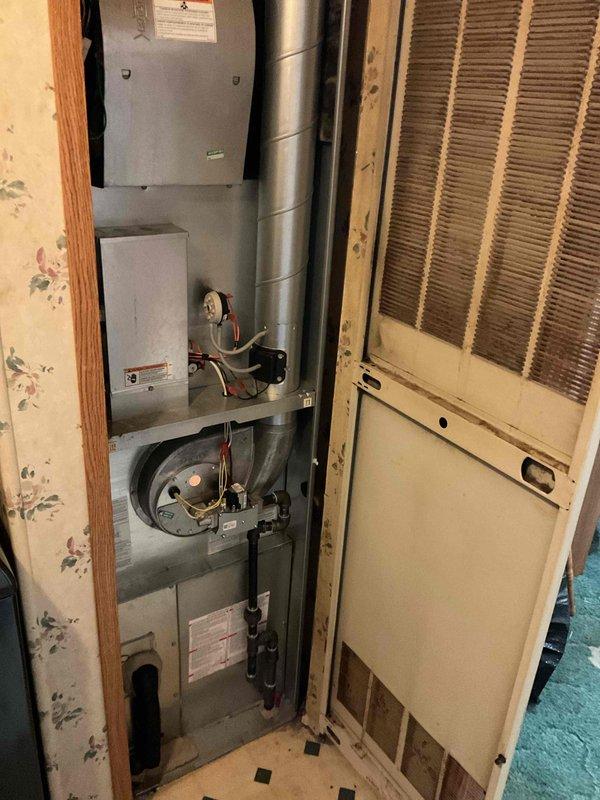 Completed comprehensive 3-year recurring maintenance service for both heating and cooling systems. Performed thorough inspection of indoor air handler unit located in utility closet, checking blower motor assembly, electrical connections, and control components. Conducted outdoor condensing unit evaluation with digital manifold gauges, measuring system pressures and refrigerant charge levels to verify proper operation. All equipment tested and confirmed operating within manufacturer specifications.