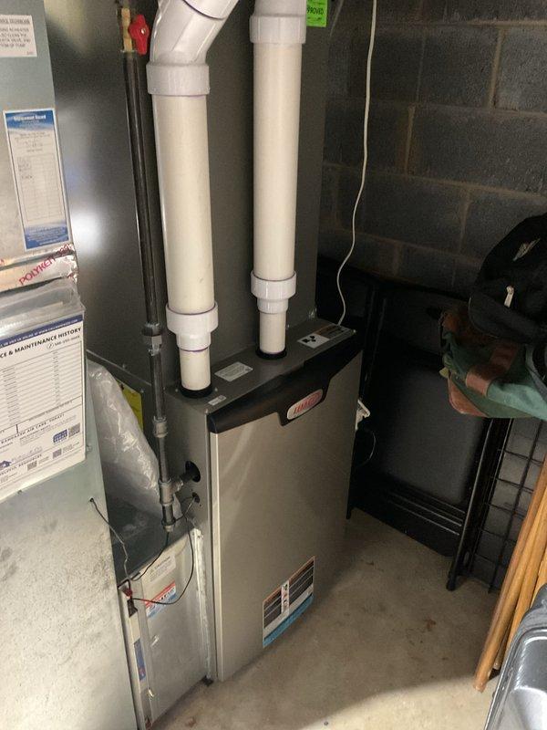 Completed annual furnace maintenance and tune-up on residential HVAC system. Performed comprehensive inspection of furnace unit, blower assembly, and internal electrical components. Verified all wiring connections, checked motor operation, and inspected heat exchanger. System operating within normal parameters with no issues identified at time of service.