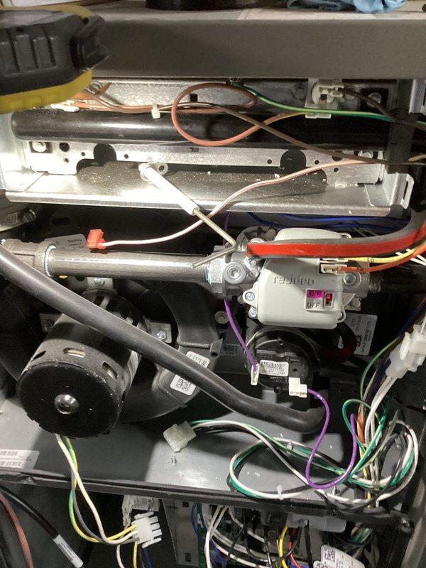 # Annual Furnace Maintenance - Lennox System

Completed comprehensive annual maintenance on residential Lennox furnace system. Performed full system inspection including internal components, refrigerant lines, electrical connections, and motor assembly. Verified all wire harnesses, capacitor, and control connections were secure and functioning properly. Inspected PVC intake and exhaust venting for proper installation and clearances. Confirmed unit operational status, checked all safety controls, and verified system performance. Equipment found in good operating condition with no immediate service needs identified. System tune-up completed per manufacturer specifications.