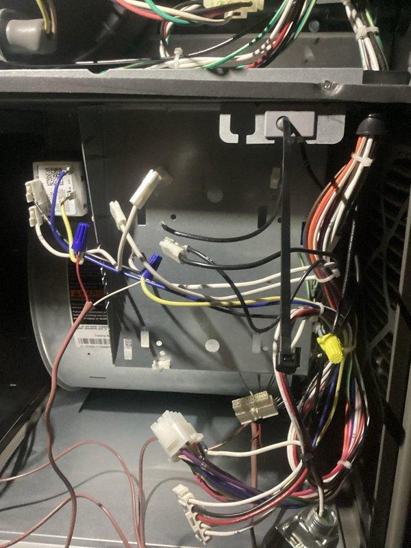 Responded to no-heat call with reported gas odor. Upon arrival, performed safety inspection and confirmed furnace was non-operational. Conducted electrical diagnostics using clamp meter to verify power supply and circuit integrity throughout the control board and wiring harnesses. Inspected all electrical connections, wire terminations, and safety controls within the unit. Addressed the safety concern regarding gas odor, checked gas valve operation, and verified proper system shutdown. Replaced necessary components and restored unit to safe operating condition with proper heat output.