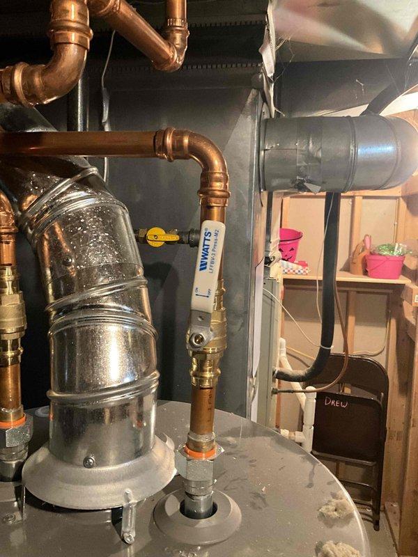 Provided comprehensive estimate for complete HVAC system replacement in large residential property exceeding 3000 square feet with 25-year-old existing equipment. Assessed basement-installed natural gas furnace and air conditioning system, documenting current operational status and equipment configuration including water heater integration, copper supply lines, and outdoor condensing unit with accessible service panels. Presented full system upgrade options for heating and cooling equipment with financing alternatives to address aging infrastructure and improve energy efficiency.
