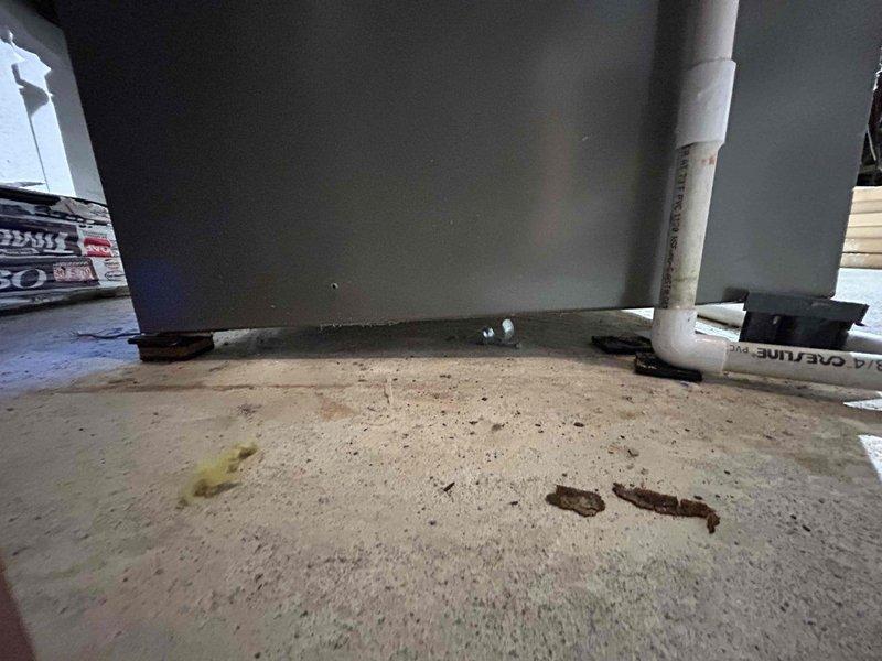 Replaced defective heat exchanger on 14K71 furnace unit and performed complete re-leveling of equipment to ensure proper operation and condensate drainage. Tagged replaced part for warranty documentation and verified system functionality upon completion.