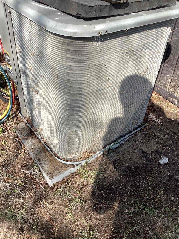 Completed annual cooling maintenance on residential split system air conditioning unit. Performed comprehensive inspection of outdoor condenser unit, including visual assessment of cabinet condition, electrical connections, and refrigerant lines. Changed furnace filter as part of routine preventive maintenance. System operational and ready for cooling season.