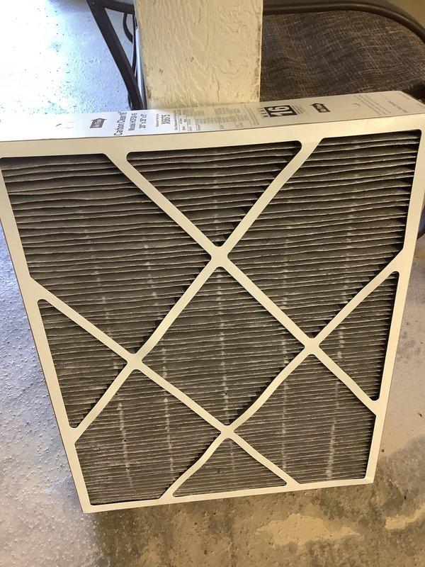 Completed scheduled annual maintenance on residential air conditioning unit. Performed comprehensive system inspection and replaced dirty air filter with new pleated filter per manufacturer specifications. Verified proper airflow and system operation upon completion of maintenance service.
