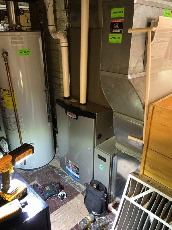 Responded to customer concern regarding humidifier operation and settings. Performed system evaluation and provided instruction on proper humidifier controls and seasonal adjustment procedures. Completed annual heating maintenance inspection including burner assembly cleaning, heat exchanger examination, and safety control verification. All equipment operating within manufacturer specifications at time of departure.