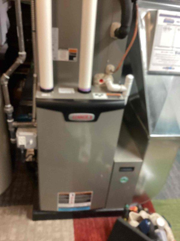 Completed scheduled maintenance on air handler and condensing unit system. Performed comprehensive inspection of outdoor condensing unit including coil condition, refrigerant lines, and electrical connections, as well as indoor air handler and furnace components. All equipment operating within normal parameters, no issues identified during maintenance visit.