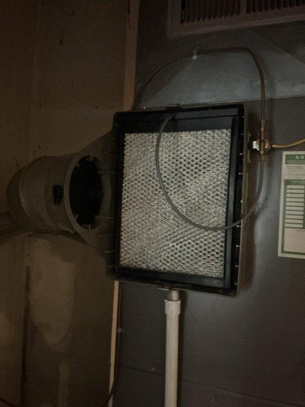 Completed routine Air Care Cooling maintenance visit on residential HVAC system. Inspected and verified thermostat operation, confirmed proper display functionality and control settings. Examined air handler unit, checked air filter condition and accessibility, and inspected ductwork connections for secure mounting and proper airflow pathways.