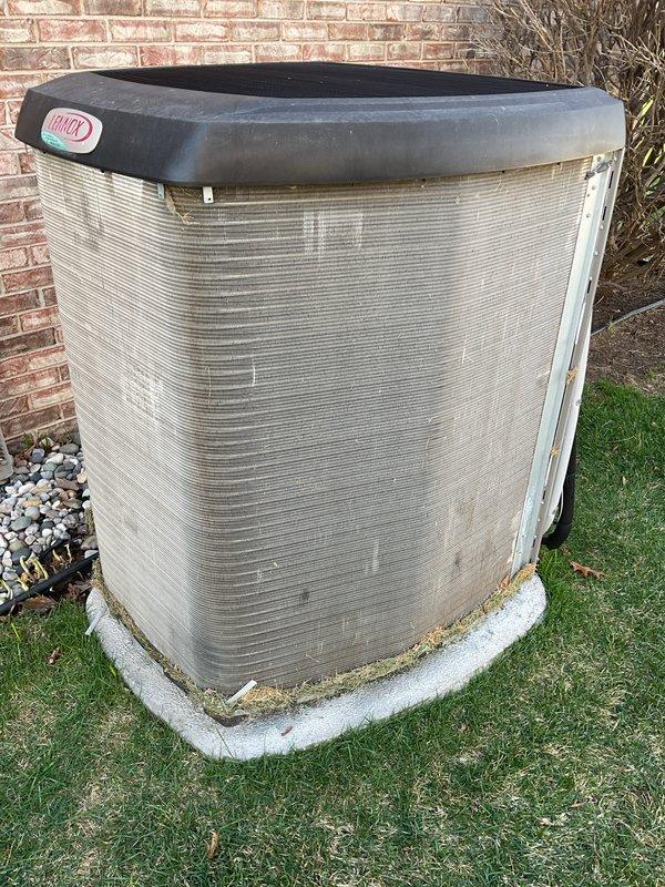 Completed spring air conditioning maintenance on an 8-year-old residential cooling system. Performed comprehensive AC tune-up including inspection of outdoor condenser unit, verification of proper operation, and standard preventive maintenance procedures. System found to be operating within normal parameters with no deficiencies noted at time of service.