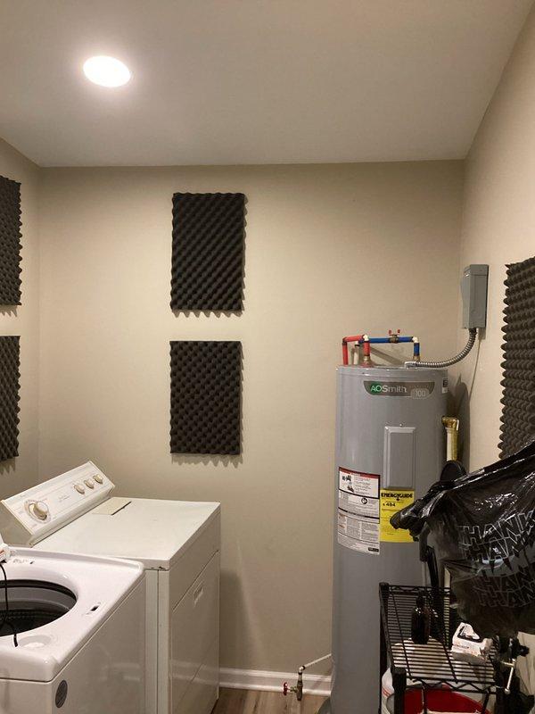 Installed dedicated 240V electric dryer circuit in main floor laundry room to accommodate conversion from gas to electric dryer. Ran new 10/3 NM-B cable from main electrical panel to laundry room, installed 30-amp double-pole circuit breaker, and terminated with NEMA 14-30R four-prong dryer receptacle. Verified proper grounding, tested circuit operation, and confirmed voltage and amperage specifications meet current NEC requirements for electric dryer installation.