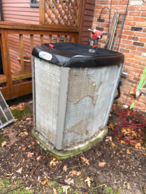 # HVAC Maintenance - ACM

Completed annual preventive maintenance on Lennox outdoor condensing unit as part of recurring cooling system service agreement. Performed comprehensive inspection of condenser coils, electrical connections, and refrigerant levels. Cleaned exterior panels and grilles, removed debris including leaves and organic matter from base and surrounding area. Verified proper operation of compressor and fan motor. Noted visible algae growth at base of unit and weathering on exterior panels, which are cosmetic issues not affecting system performance. All mechanical and electrical components tested within normal operating parameters. Unit operating efficiently with no repairs required at this time.