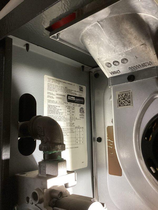 Completed annual heating maintenance on Goodman furnace unit. Performed standard inspection of burner assembly, heat exchanger, and electrical connections; all components found in serviceable condition. Cleaned sensor as noted during routine system evaluation.