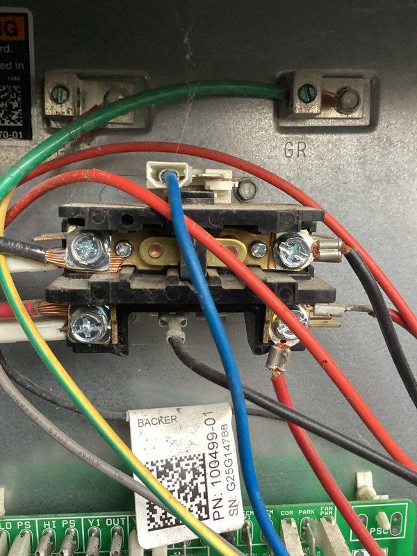 Completed routine air conditioning maintenance on residential split system. Performed comprehensive inspection of outdoor condensing unit and indoor air handler components. Verified proper operation of control board, run capacitor, and all electrical connections within the unit. Inspected low-voltage and line-voltage wiring for secure terminations and proper routing. Checked refrigerant lines and connections for integrity. Removed and replaced air filter as part of standard maintenance protocol. All system components found to be in good working condition with no deficiencies noted.