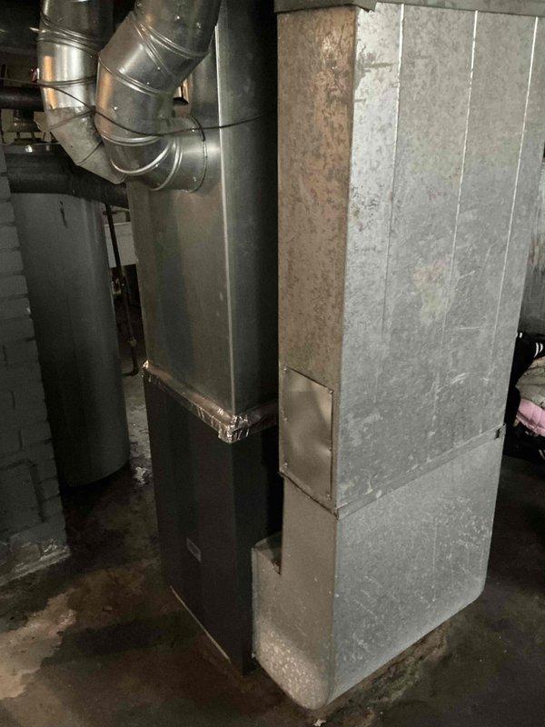 Provided estimate for replacement of non-functioning air conditioning system in basement location. Existing equipment is over 20 years old and has reached end of service life, requiring full system replacement to restore cooling capacity to the residence.