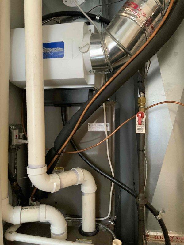 Responded to out-of-warranty air conditioning system with refrigerant leak in line set concealed behind drywall. After consultation regarding previous unsuccessful leak search attempts by multiple contractors and potential accidental line set damage, provided comprehensive system replacement estimate as alternative to costly exploratory drywall removal and line set rerouting.